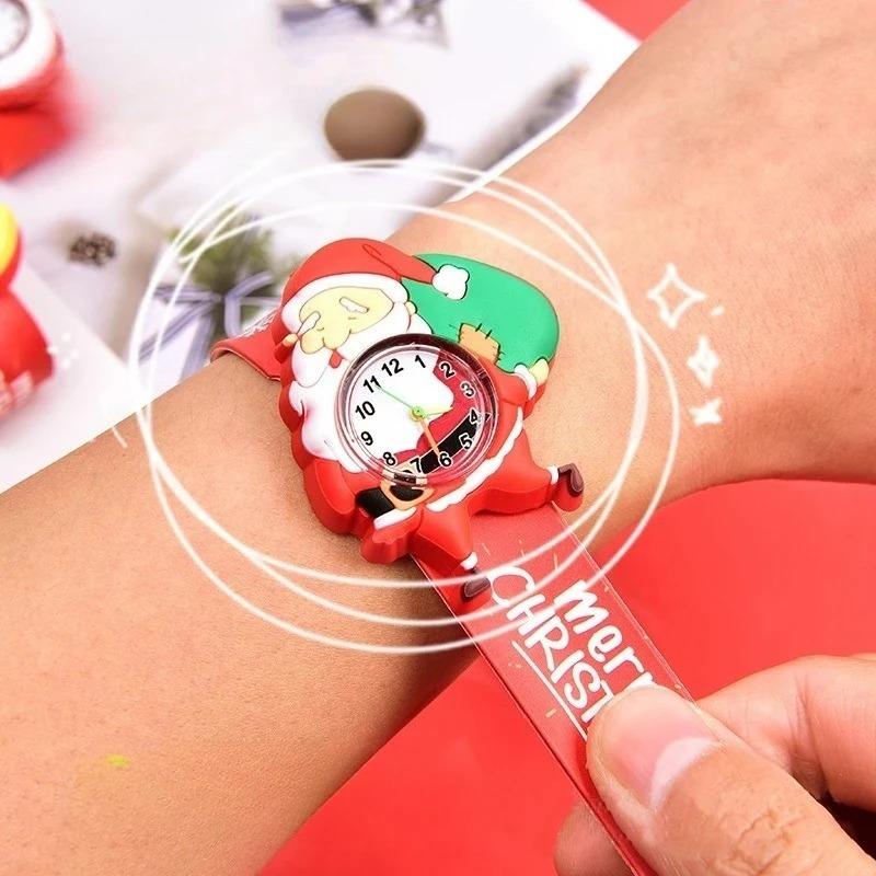 1-10PCS Christmas Gift Cartoon Pop Circle Watch Kindergarten Class Birthday Sharing Gift Electronic Watch