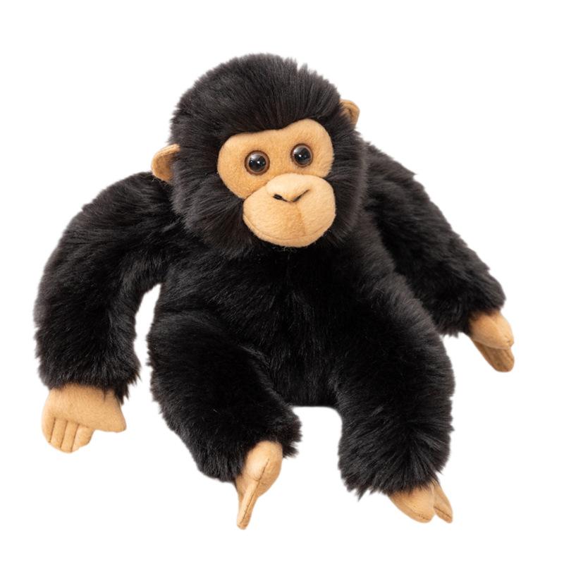 Cute 20Cm Long-Legged Monkey Doll Plush Toys Black Monkey Stuffed Pendant Cushion Doll Ornaments Children'S Birthday Gifts