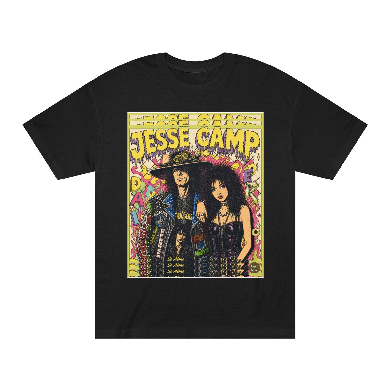 Jesse Camp Retro Rock Poster Tee | Vintage 90s Band Art 3XL
