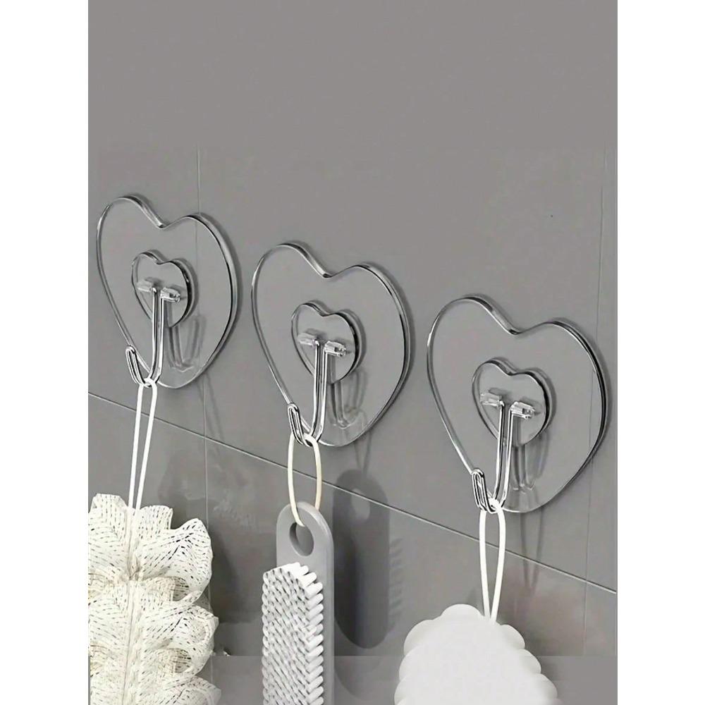 Self-Adhesive Wall Hooks, Nail-Free Wall Mount, Thumb-Tack Style Picture Hangers, for Indoor Home Decor