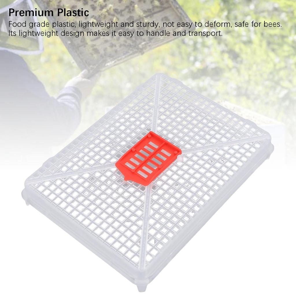 6pcs Plastic Square Buckle Queen Bee Cage Beekeeping Cage for Artificial Swarming Introduction of Queens