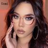 New Retro Fashion Anti Blue Light Cat Eye Glasses Frame For Women TR90 High Quality Clear Lens Reading Trending Eyeglassses