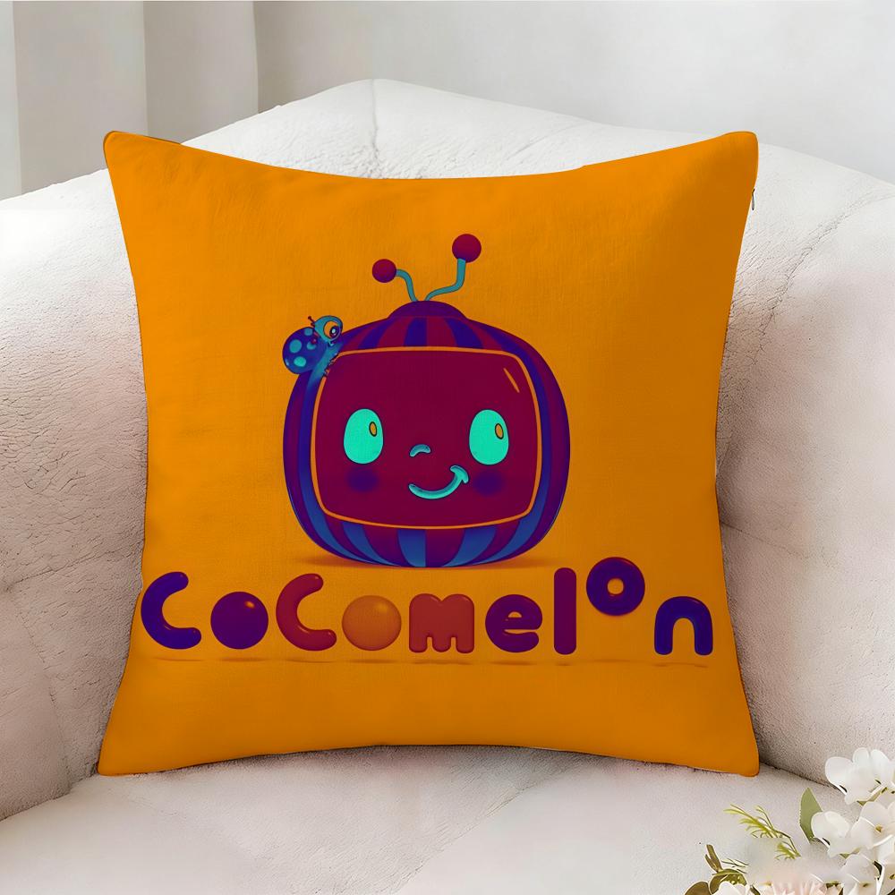 C-cocomelon Cartoon Pillow Case Pillowcase, Double-sided Printed, Sofa Cushion, Bedroom Headboard Pillow