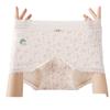 Large Size Female Spring and Autumn Color Cotton Antibacterial Extension Crotch Anti Light Flat Angle Safety Underwear