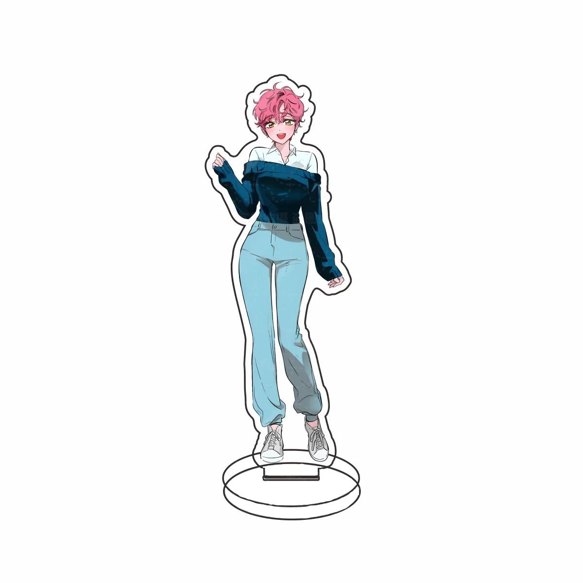 

Anime ALIEN STAGE Keychains Pendant Car Key Chain Acrylic Stand MIZI SUA TILL IVAN HYUNA LUKA Fans Gifts Cosplay Accessories