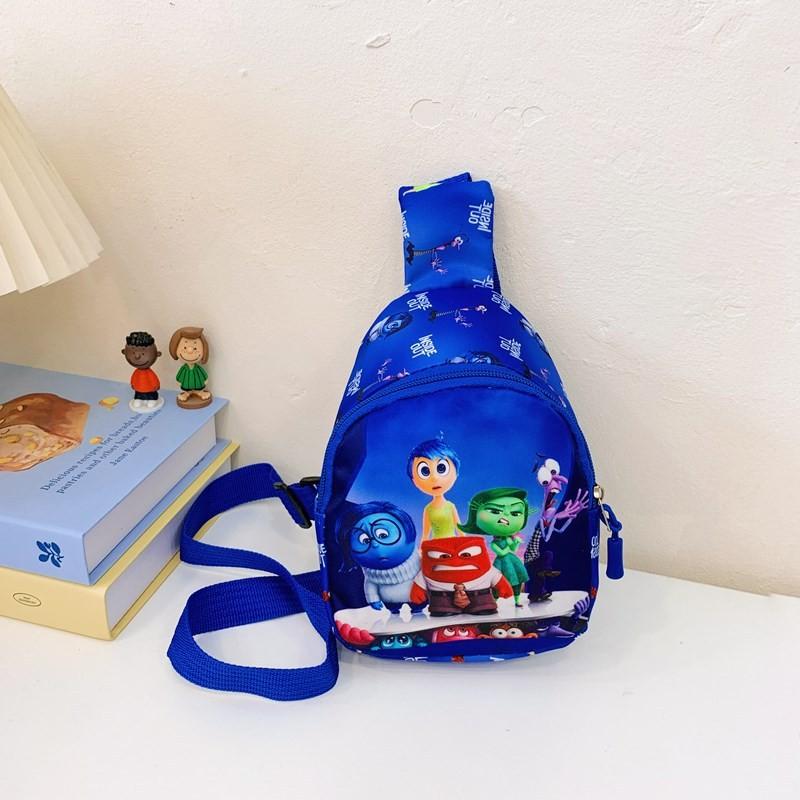 

Inside Out Print Childrens Cartoon Small Chest Bag With Polyester Material For Kindergarten Kids Style A