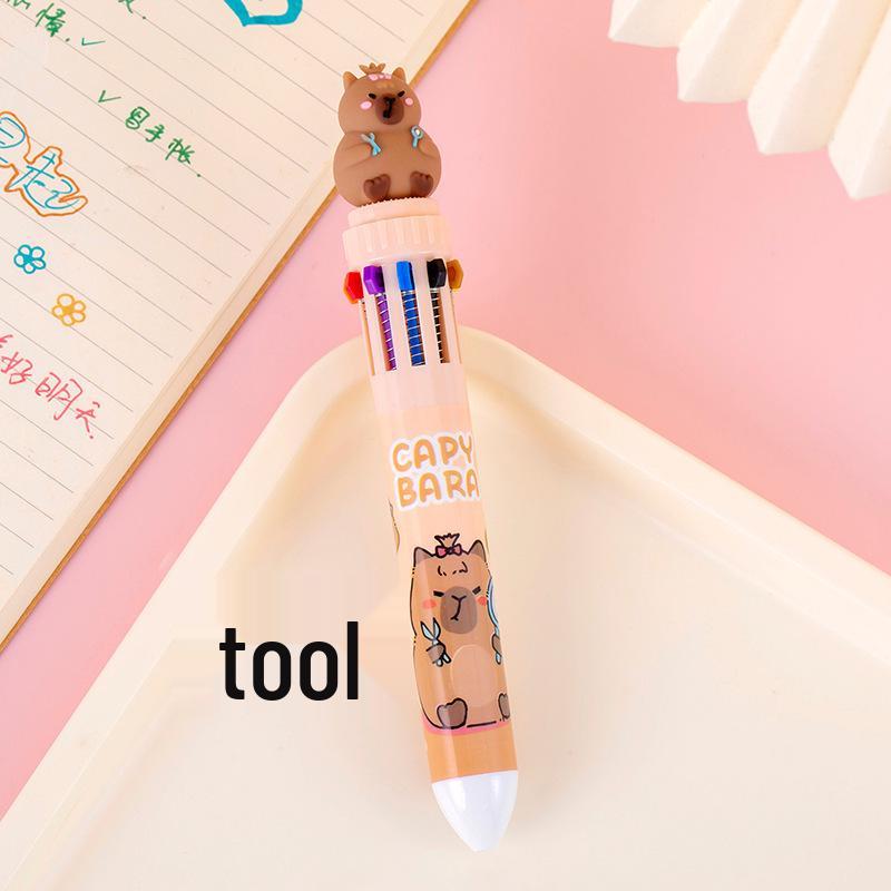 

Creative Capybara Multi-Color Ballpoint Pen - Ideal Gift for Students Bullet 0.5