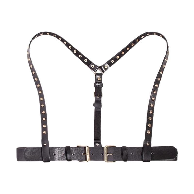 

Fashion Corset Belt Harness Strap for Female Cool PU Suspenders Cosplay Costume Brace Adjustable Shoulder Strap 1