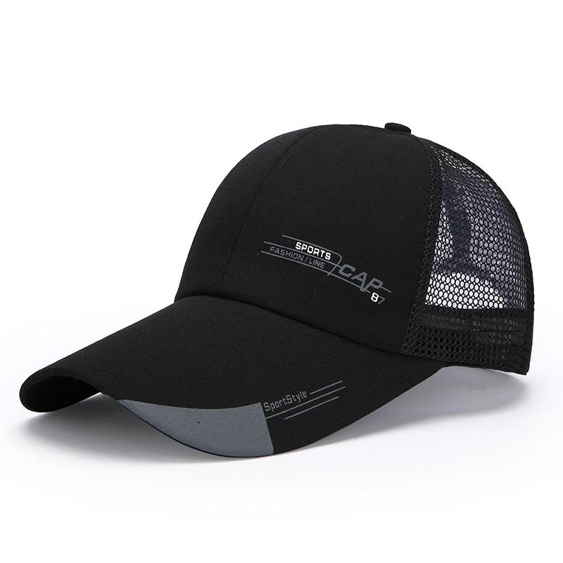

Men s Duck Tongue Hat Spring and Summer Outdoor Sunshade Hat Mesh Breathable Baseball Hat Fishing Hat one size чёрный
