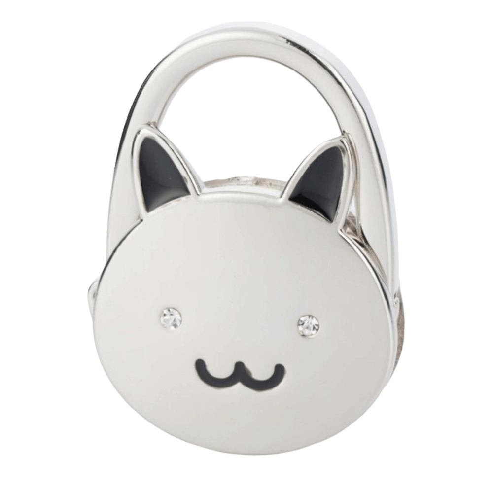 Metal Silver Tone Hook Cat Style Purse Hanging Hook Bag Holder Bag Hook Home Organization серебряный