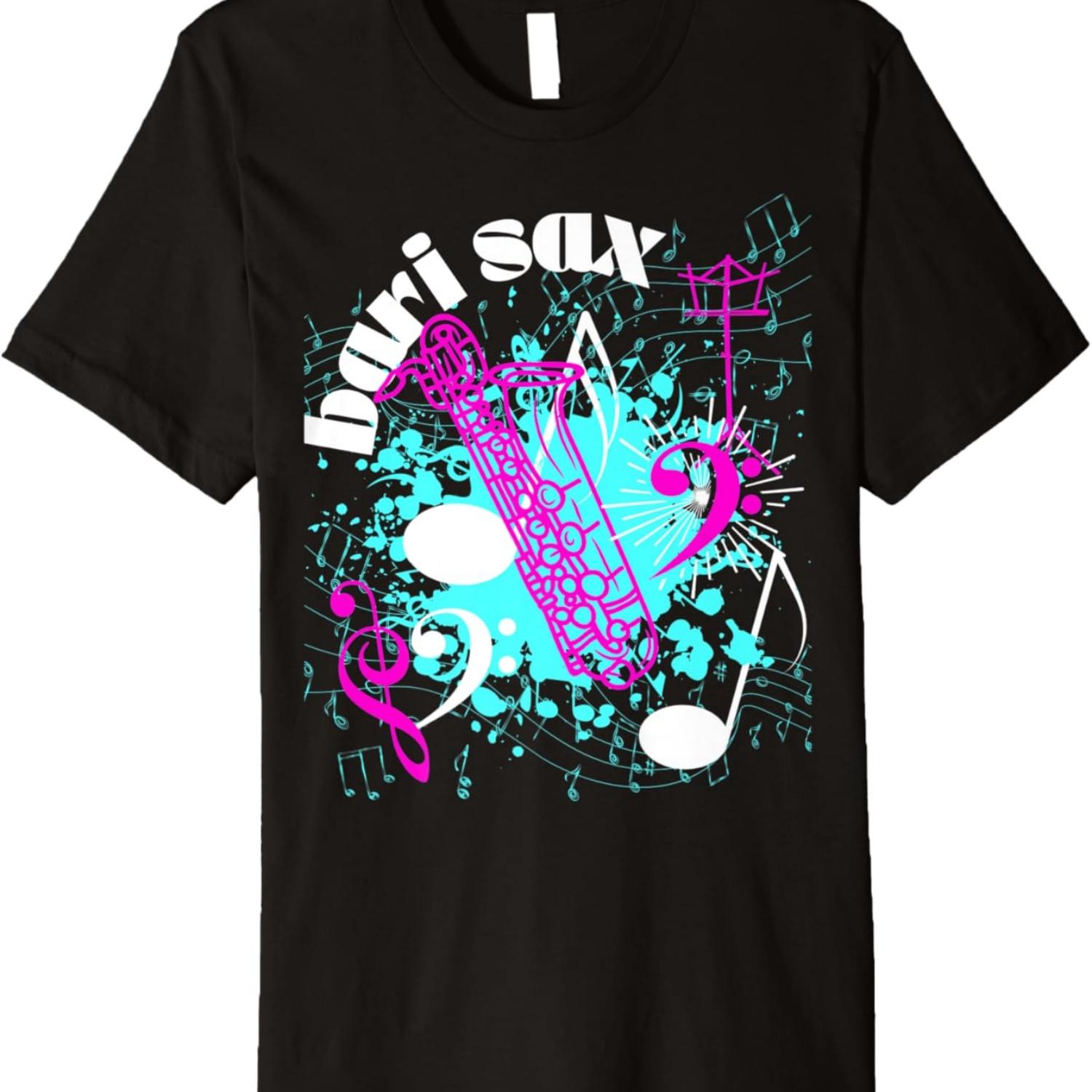 

Bari Sax Cute Marching Band Attitude Sweet Southern Musician Premium T-Shirt XXXXXL чёрный