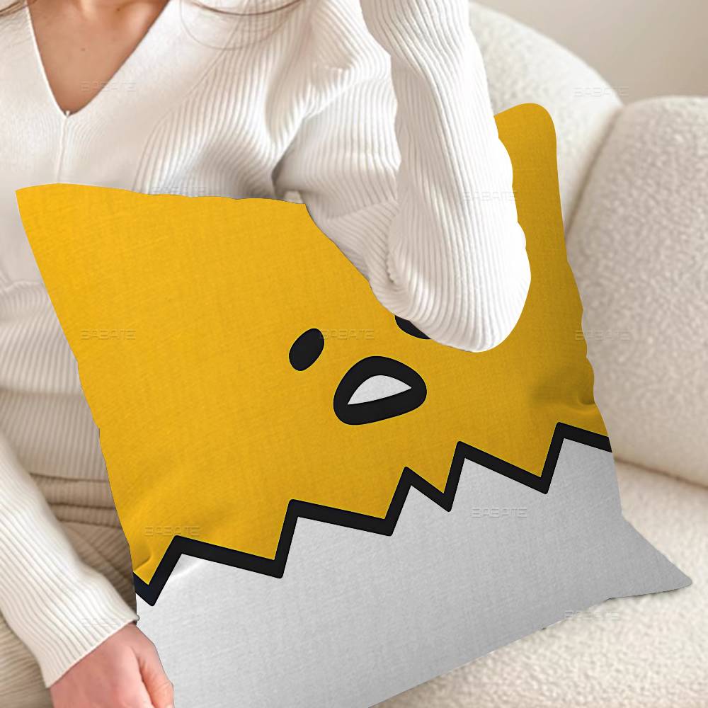 Мультяшный G-Gudetama Мультяшная наволочка Декоративная подушка Диван Домашний декор чехол наволочки 12x12Inch