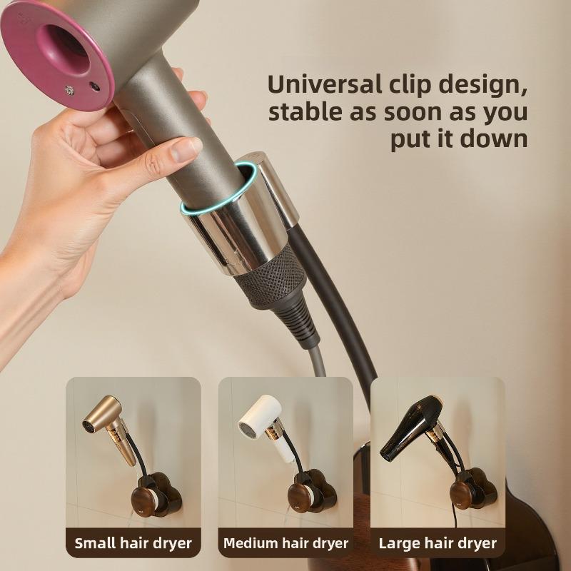 Suction Cup Hair Dryer Stand, Lazy Person Free Hands, Hair Dryer Hanging Rack, Bathroom Hair Dryer Stand, Non-drilling Storage Rack