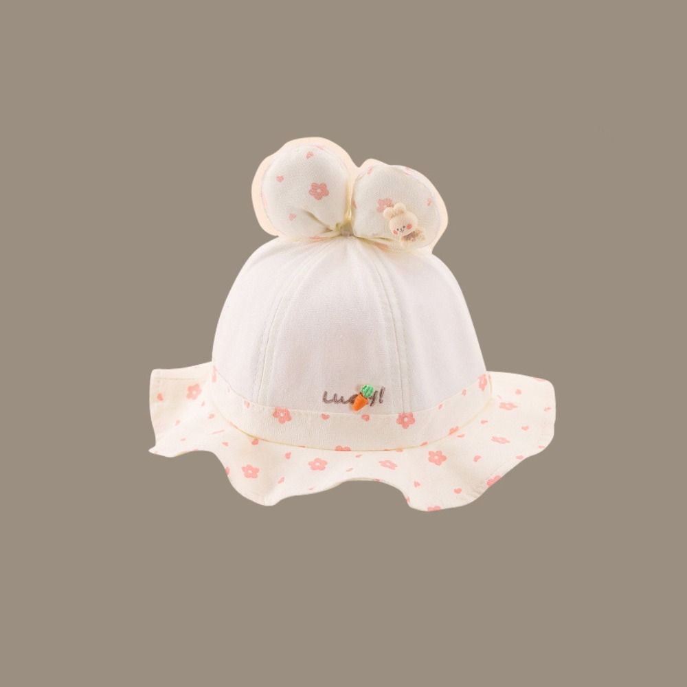 

Wide Brim Baby Hat With Ears Fisherman Hat Cute Beach Cap Boy Girl 07