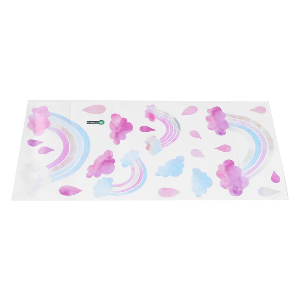 Self Adhesive Wall Sticker Cute Clouds Raindrop Pattern Decal Children"s Room Bedroom Decor