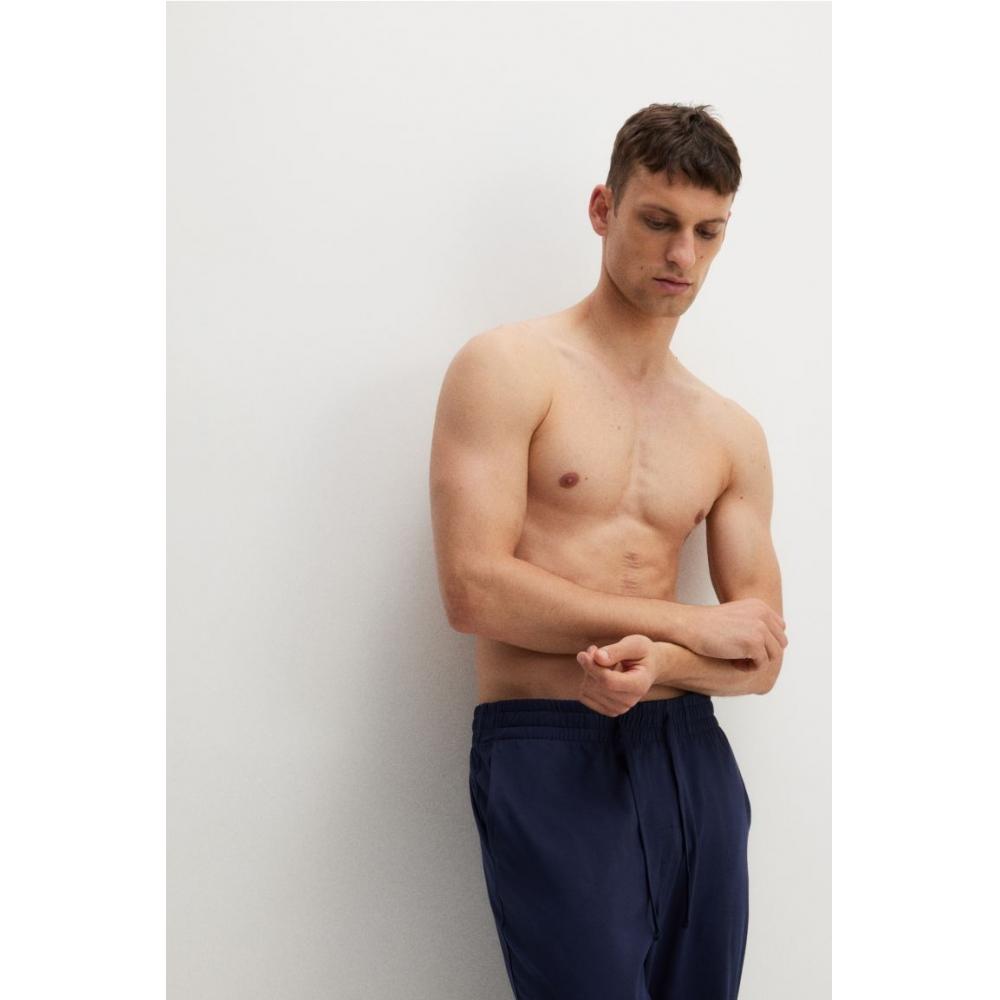 H M Jersey Jogger Pants Regular Fit 2 Piece Set ligHt Blue Navy Blue
