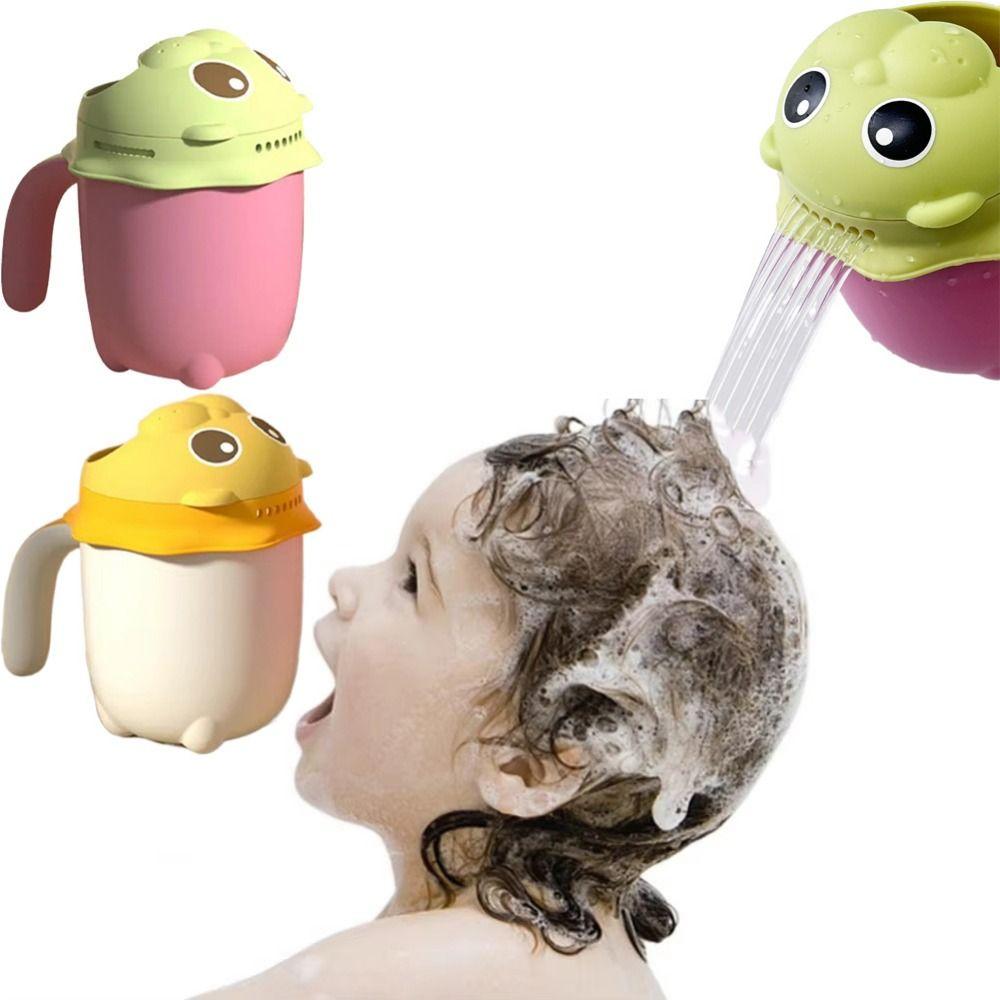 Cartoon Animal Shape Baby Shampooing Cup Thick Baby Shower Waterfall Rinser  Wash Hair
