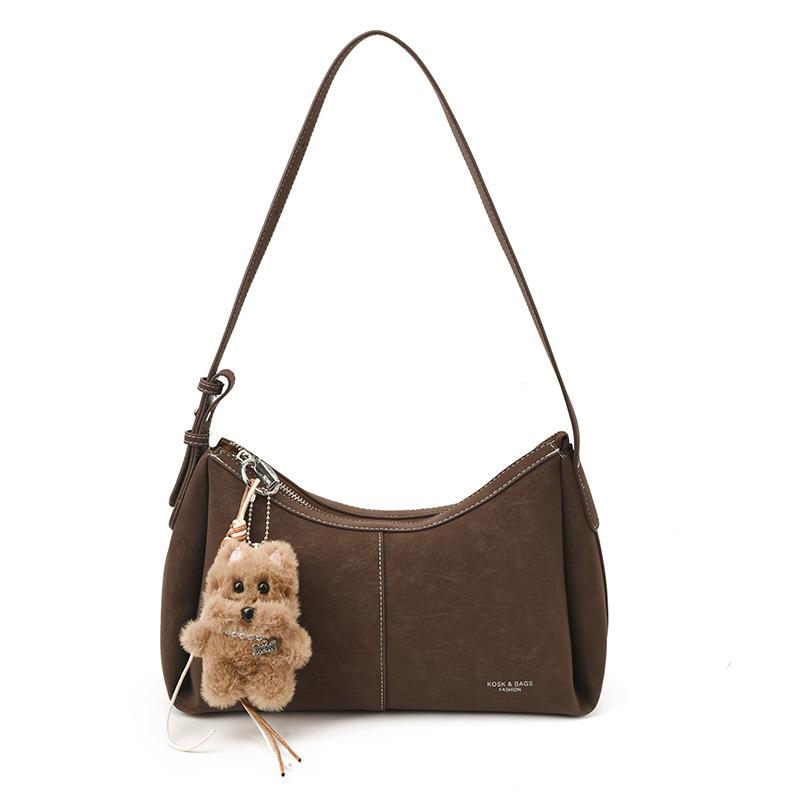 

High-texture French matte underarm bag women s 2025 winter new versatile shoulder bag commuter messenger bag no pendant