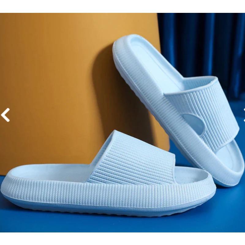 Men's new thick-soled slippers women's summer indoor pink bathroom couple cool slippers men's height increase