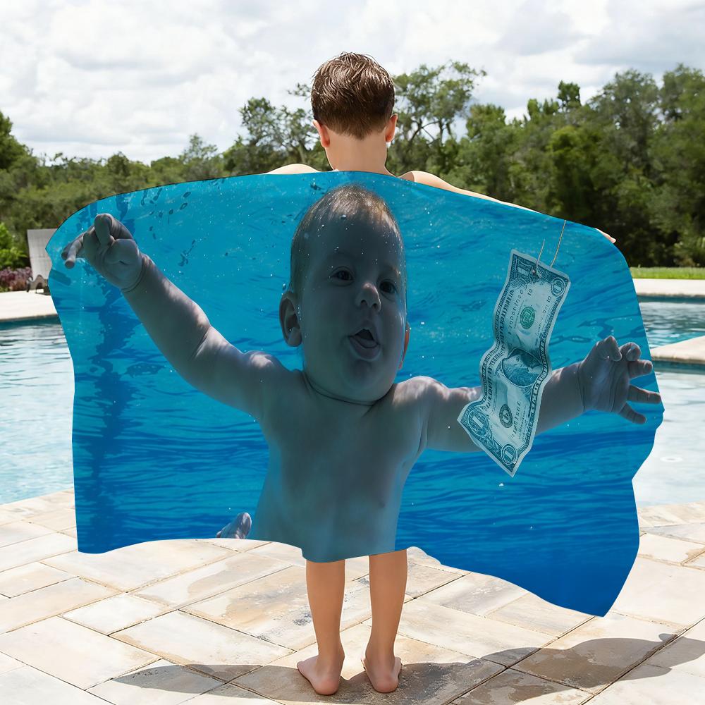 Rock Band N-Nirvana Towel Quick Drying Beach Towels Are Suitable For Swimming Pools Camping Yoga And The Gym