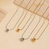 New Arrivals Minimalist 18k Gold Plated Water-drop Pendant Necklace Trendy Stainless Steel Snake Chain Necklace for Women