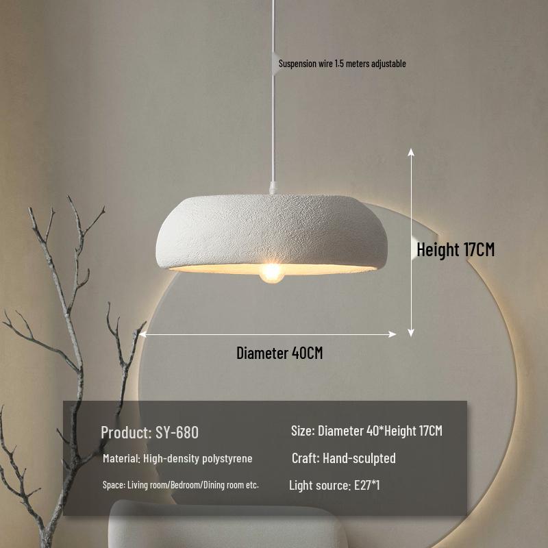 Wabi-Sabi Zen Pendant Light: Retro & Artistic Design for Restaurants, Living Rooms, and Bedrooms