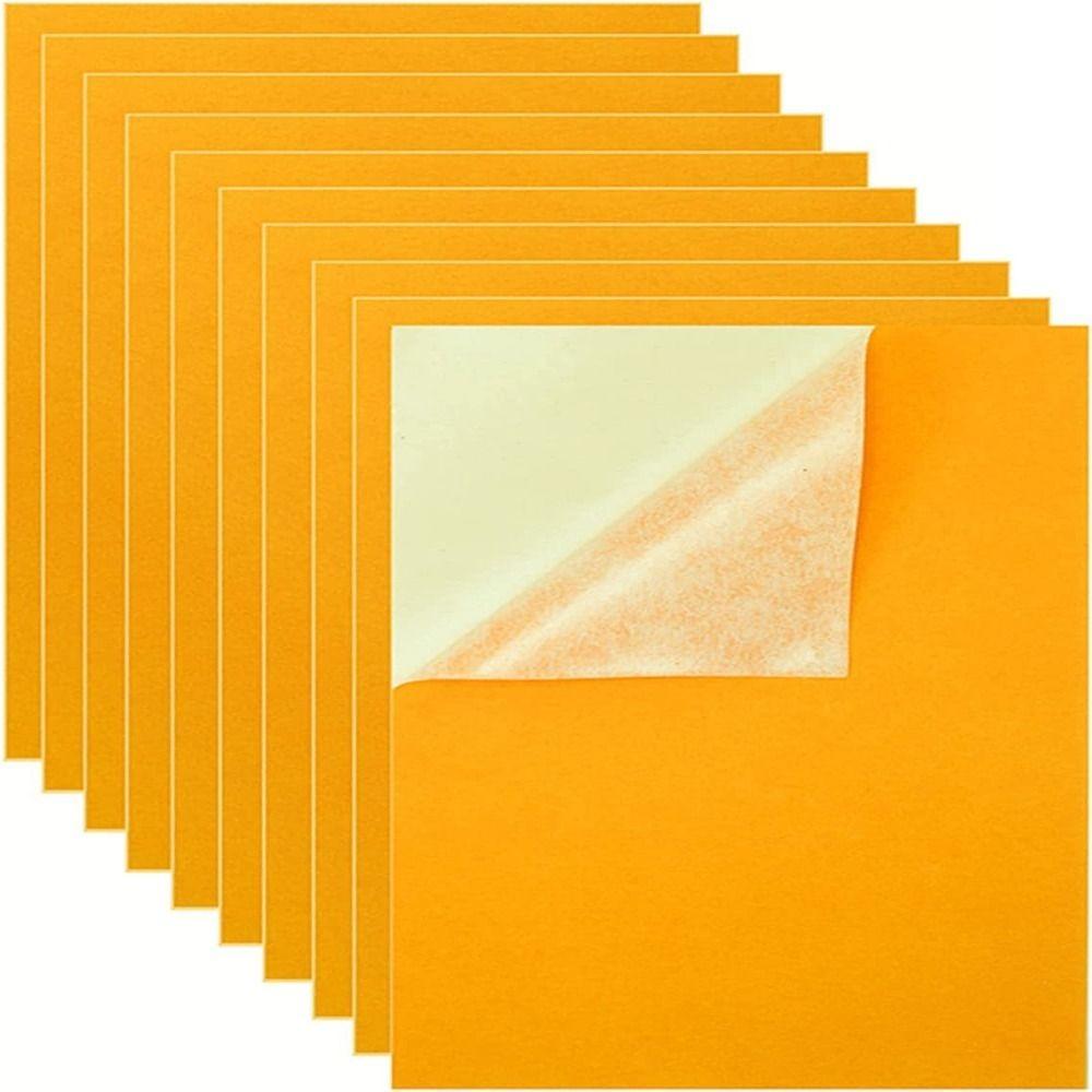 10pcs/set Peel and Stick Velvet Self Adhesive Felt DIY Craft Handmade A4 Quilting Fabric Soft Sticky Back Sheet