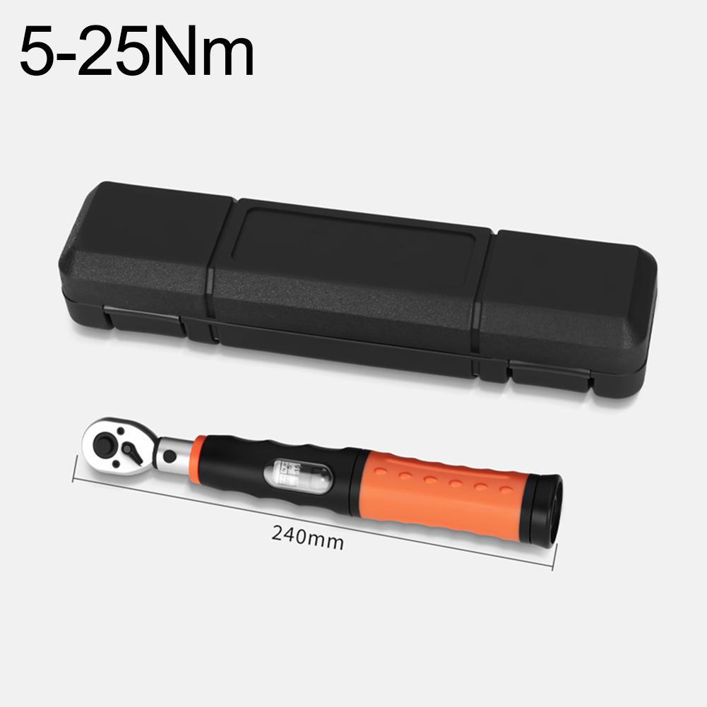 1 Stück Drehmomentschlüssel mit Vierkantantrieb und einstellbaren Drehmomenteinstellungen, ausgestattet mit einem leichtgängigen Knarrenkopf für präzises Schrauben