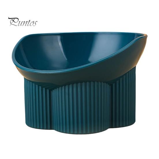 Macaron Color Pet Bowl Dog Cat with Raised Stand Food Water Feeder Protect Cervical Vertebra Backflow Prevention Elevated