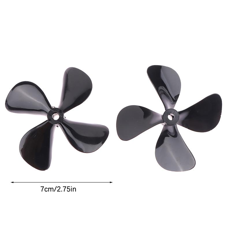 2Pcs 4Mm Rc Boat Four Blades Paddle Positive/Reverse Boat Propeller High Strength Screw D50/55/60/70Mm
