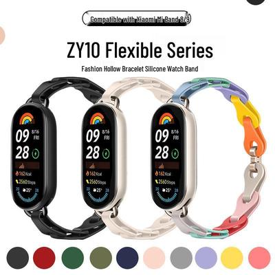 Mode ihåligt silikonarmband för Xiaomi Mi Band 9/8 - Universellt ersättningsarmband
