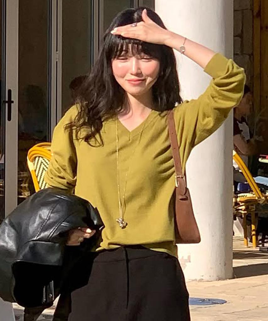 MIND BRIDGE WOMEN [On][W] Essential V-Neck Regular Fit Knit - 6 Colors