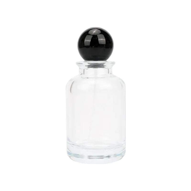 30-100ml Glas Parfümflasche Transparent Versiegelt 50ml Drucksprühflasche Kugelförmiger Verschluss Kosmetik Nachfüllung Leere Nachfüllbare Flaschen
