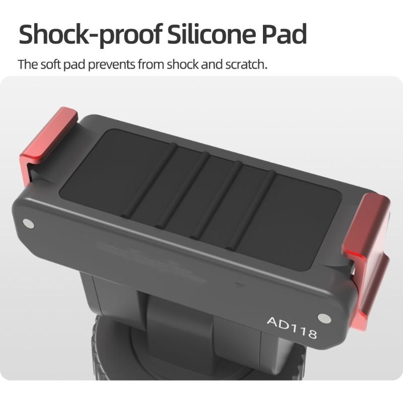 Quick Detach Magnetic Mount for Action 6/5Pro/4/3 Cameras Cold Shoe 1/4 Tripod Screw Hole Full 180Degree Tilt Adjustment