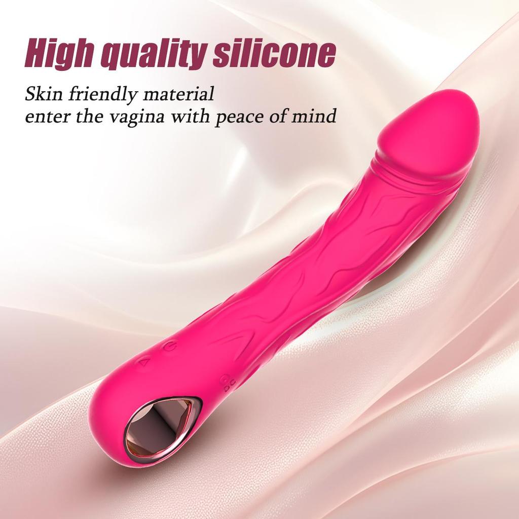Dildo Vibrator Adult Supplies G Spot Vagina Massager AV Wand Anal Wand Orgasm Soft Silicone Clit Stimulator Female Masturbator Adult Sex Toy for Woman