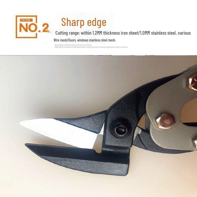 Industrial Grade Stainless Steel Tin Snips for Cutting Diamond Mesh - Heavy Duty Anti-theft Screen Shears