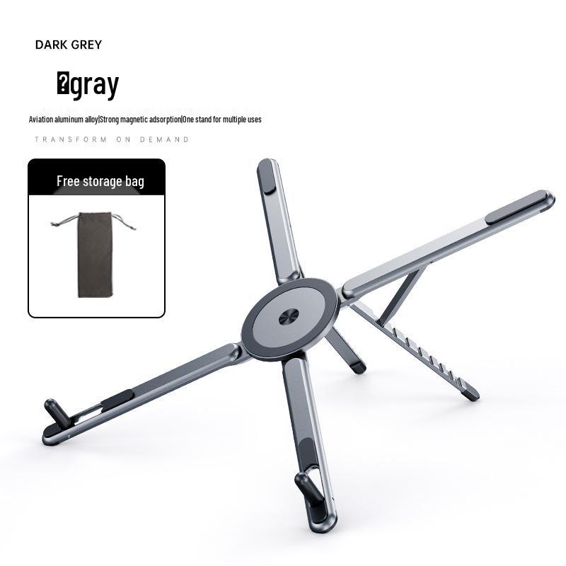 Magnetic Aluminum Alloy Stand - Universal Portable Phone, Tablet, and Laptop Holder