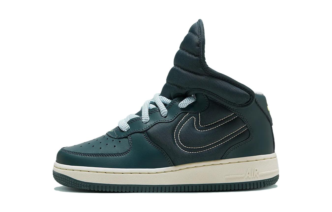 

Nike Air Force 1 Slip Resistant Abrasion Resistant Mid top Kids Skateboarding Shoes Green FD4641-300 40