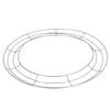 Wire Wreath Frame Round Metal Wreath Form with Ring Design for DIY Crafts Floral Projects Home Decor Holiday Weddings
