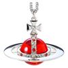 Vivienne Westwood Giant Orb Limited Edition Saturn Transparent Giant Ball Necklace Unisex necklace Red 6302034202P182CN001