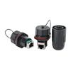 WEIPU RJ45F6 RJ45F71 RJ45F71RA Industrial Waterproof RJ45 Connector CAT6 Data Transfer Plug Socket Panel Mount Signal Adapter