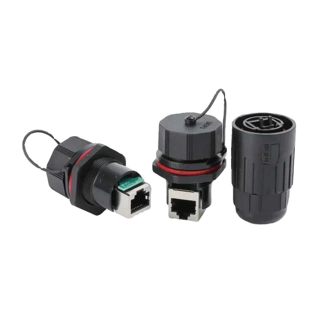 WEIPU RJ45F6 RJ45F71 RJ45F71RA Industrial Waterproof RJ45 Connector CAT6 Data Transfer Plug Socket Panel Mount Signal Adapter