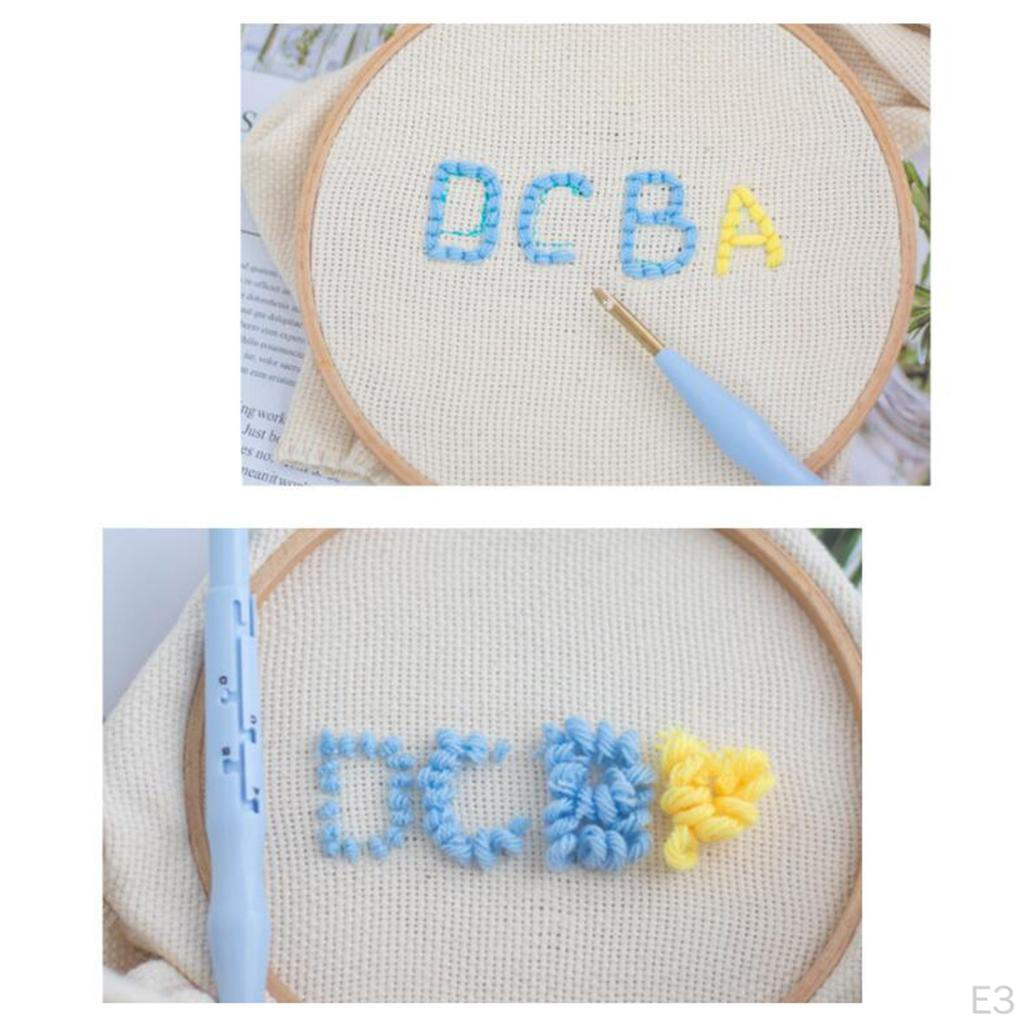 Cloth Beige Stitch for Embroidery and DIY Rug Hooking