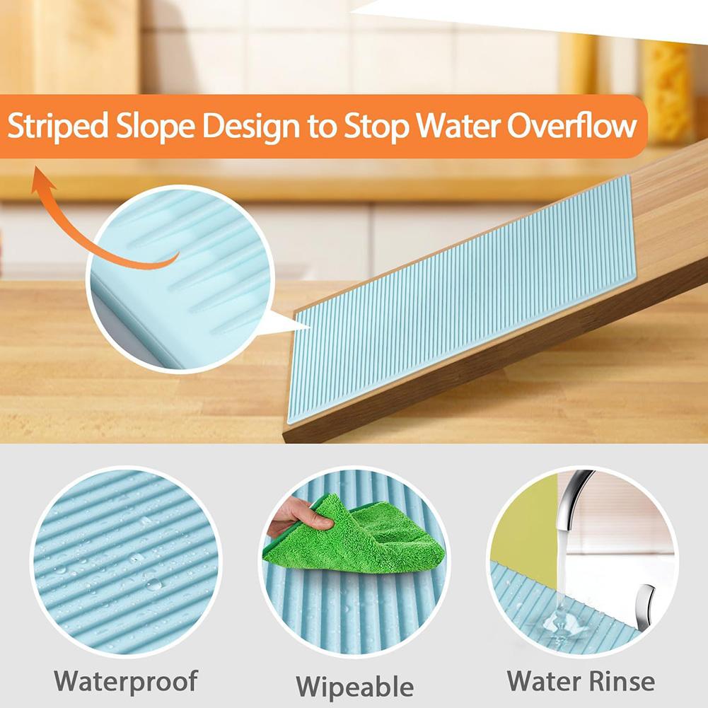 Silicone Lining Drawer Pad Washable Non-Slip Refrigerator Mats Cupboard Shelf Liners Drawer Covers Pads Table Placemats