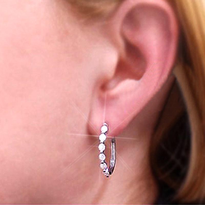 BELLA BOX Wykwintne srebrne małe okrągłe kolczyki dziewczęce modne w stylu kontraktowym dobrej jakości proste kolczyki koła dla kobiet