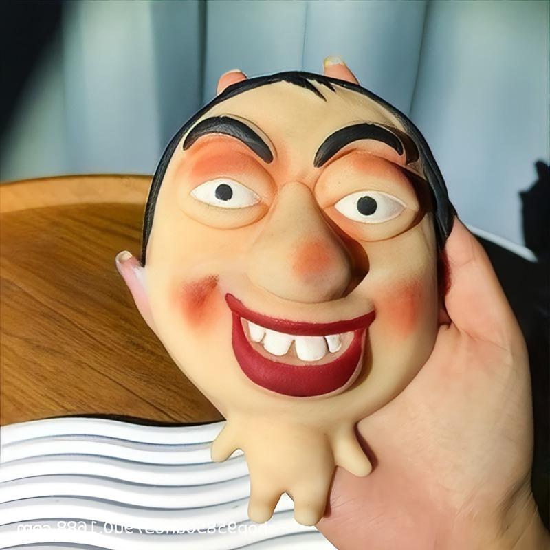 Fun Ugly Facial Squeeze Toy Colleague Kneading Expression Character Fidget Toy Homemade Pimple Prank Toy Cute Slow Rebound Gift
