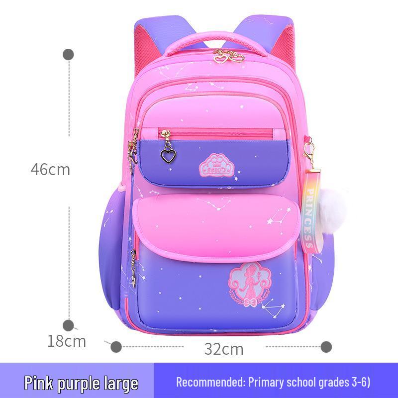 Children's Double Shoulder Backpacks for Girls, Grades 1-6: Cute Primary School Bags