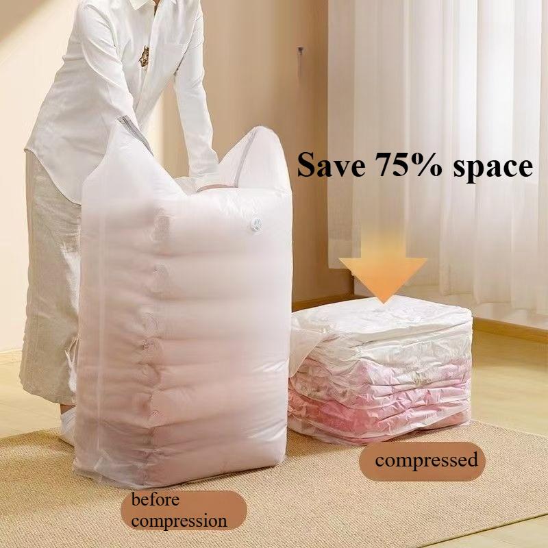 Three Dimensional Vacuum Compression Bag for Storing Clothes and Quilts, Specially Thickened Storage Bag for Moisture-proof Finishing Bag