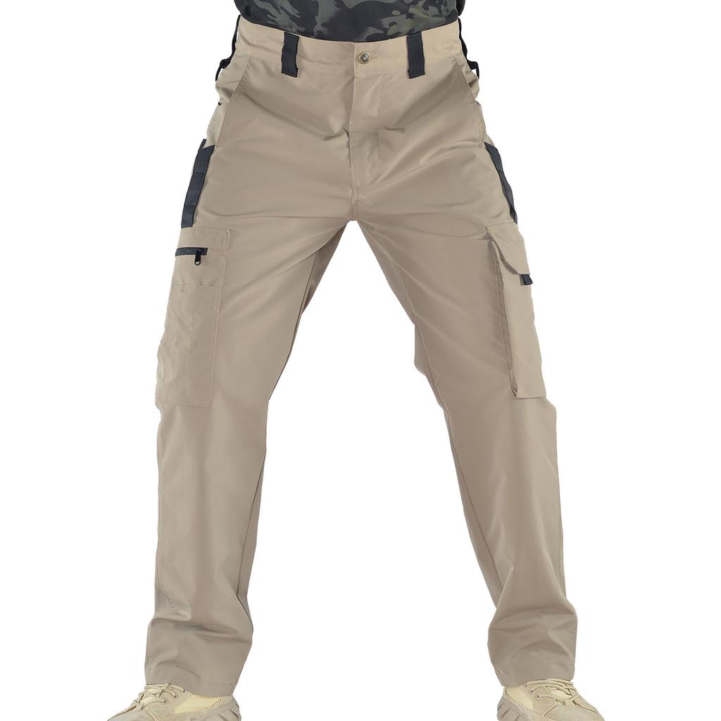 Multi-Pocket Men's Tactical Casual Pants Joggers Cargo Pants Outdoor Hiking Trousers Wear-Resistant Training Overalls Streetwear