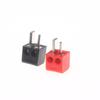 2/6 Stück Schraubklemmenblock-Steckverbinder 2-polig Din Hi-Fi-Lautsprecher-Stecker Steckverbinder Rot Schwarz Elektrogeräte-Stecker Steckverbinder